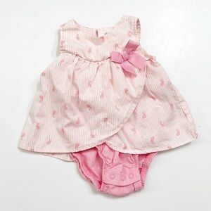 Carter's baby girls bunny print dress bodysuit